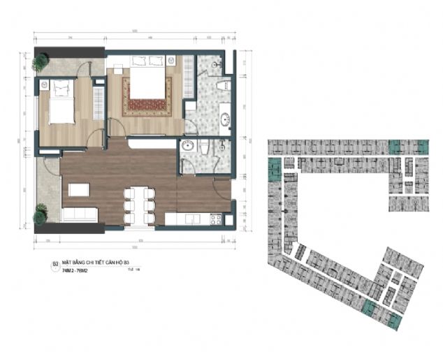 BÁN CHUNG CƯ PLATINUM CENTER POINT CĂN 2PN