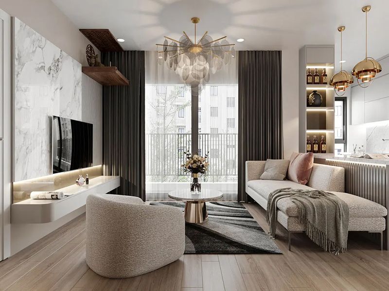 Bán căn góc 2 phòng ngủ tầng cao Tây Nam ban công view nội khu Meypearl Ciel Phú Quốc tòa C2