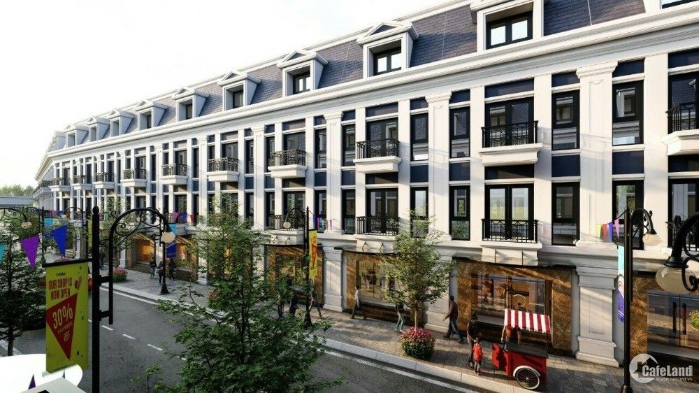 Mua shop thương mại dãy Nhật Nguyệt hướng Nam diện tích 63m2 x 4 tầng, xây thô Vinhomes Cổ Loa