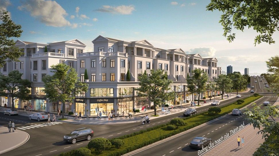 Bán nhà phố shophouse view công viên khu 8 hướng Bắc tốt để kinh doanh Masterise Homes Thủy Nguyên