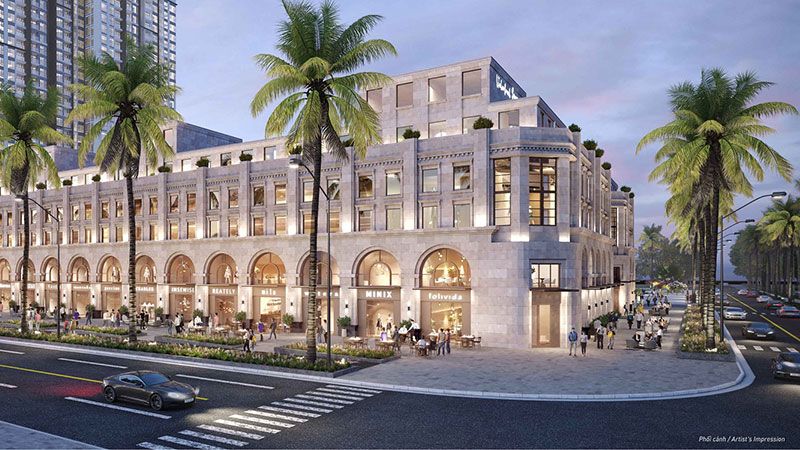 Mua shop thương mại VIP khu 6 xây thô bên trong x 5 tầng hướng Đông Bắc Masterise Homes Thủy Nguyên