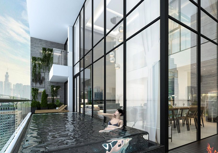 Bán căn góc Penthouse hướng Đông DT: 253.7m2 mặt kính LowE chạm sàn Sunshine River Park Phú Thượng