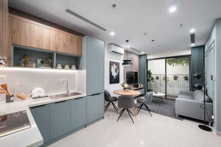Mua căn hộ 1 phòng ngủ hướng Tây Tứ Trạch view Beverly Garden tòa The Beverly Vinhomes Ocean Park