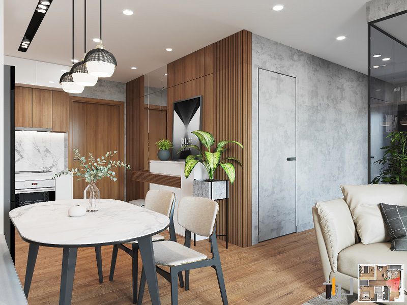 Bán căn hộ diện tích 43m2/1PN hướng Đông Tứ Trạch tầng trung tòa LD1 The London Vinhomes Ocean Park