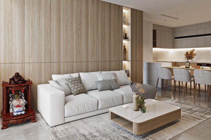 Bán căn hộ 2 phòng ngủ hướng Đông bàn giao full đồ diện tích 54m2 Lumi Prestige Lumi Hanoi