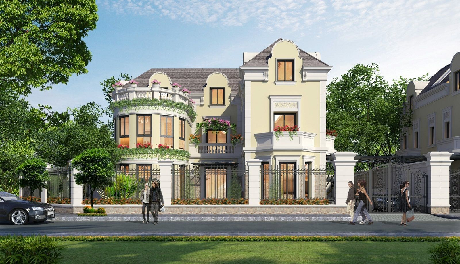 Chủ nhà gửi bán shophouse hướng Tây Tứ Trạch 100m2 x 4 tầng, view vườn hoa An Lạc Green Symphony