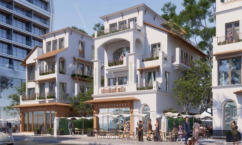 Bán nhà liền kề hướng Tây Bắc vài bước ra biển DT: 70m2 Châu Âu Vinhomes Hải Vân Bay Đà Nẵng