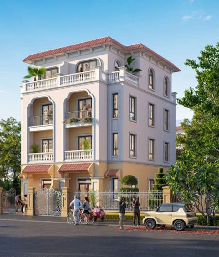 Bán biệt thự song lập hướng Bắc Vinhomes Bắc Hồng Đông Anh sân vườn rộng, hoàn thiện mặt ngoài