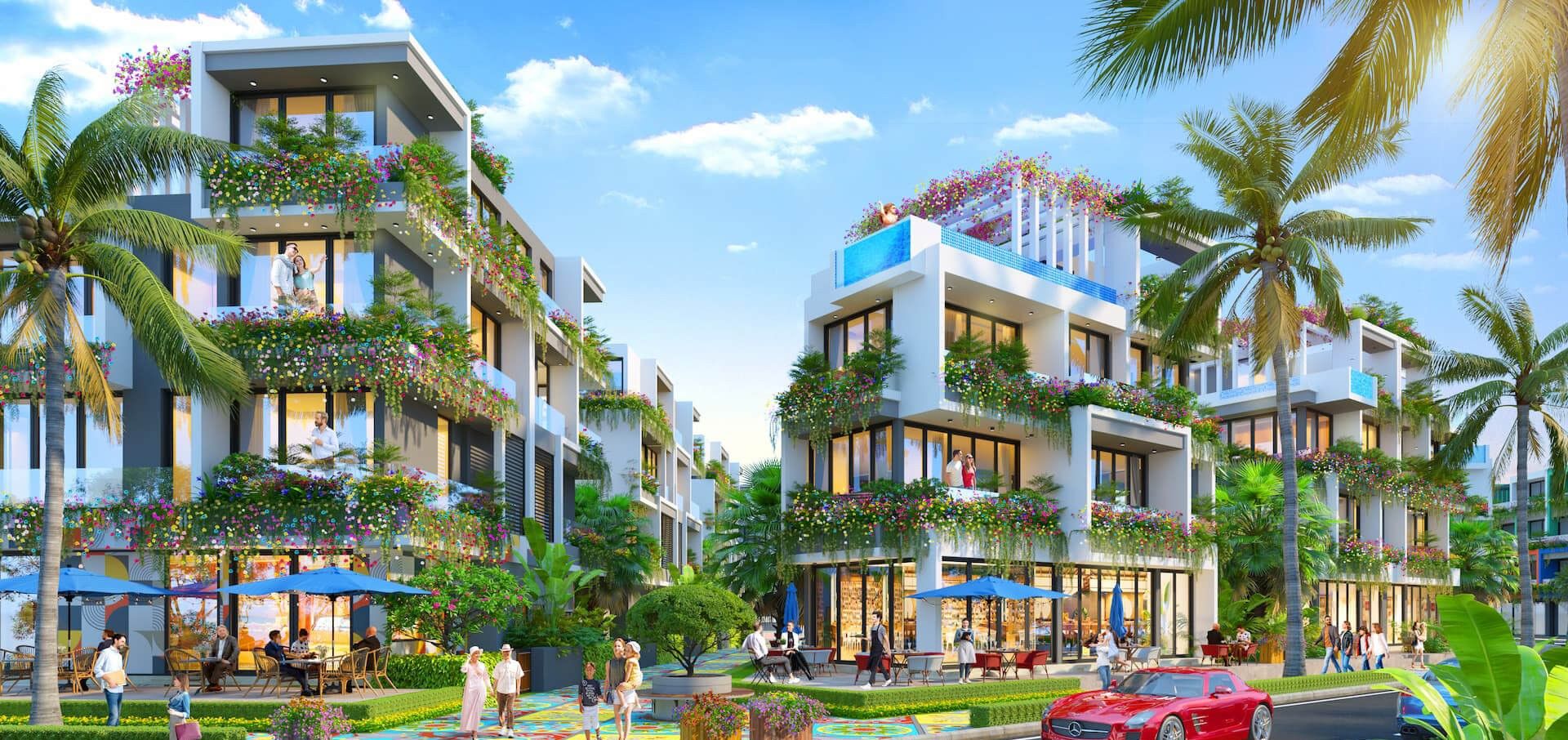 Bán liền kề Đông Tứ Trạch xây 4 tầng - Bàn giao bên ngoài Flamingo Forest City Đông Anh