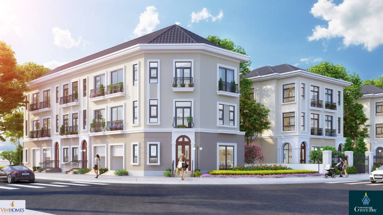 Bán căn góc shophouse Hạnh Phúc Vinhomes Royal Island Hải Phòng hướng Đông Nam - MT: 9m - DT: 97m2