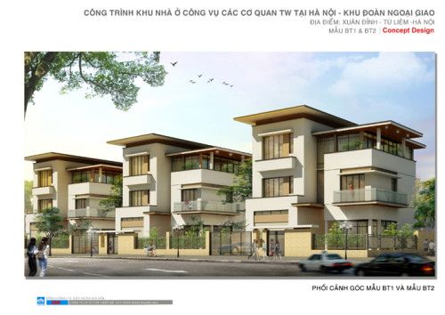 Cho thuê biệt thự BT2 Ngoại Giao Đoàn, thiết kế hiện đại, giá trực tiếp từ chủ đầu tư