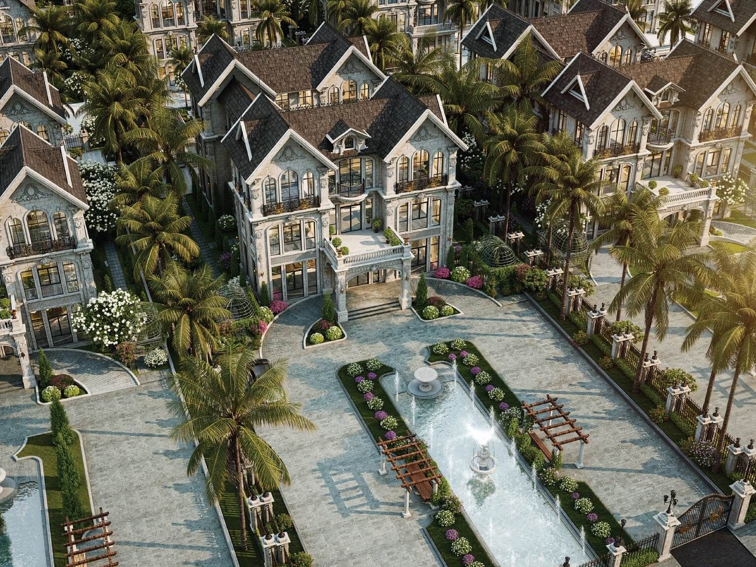 Thuê nhà liền kề căn góc đầy đủ nội thất sang trọng - Tân Cổ Điển Noble Rivera Cẩm Đình, Phúc Thọ