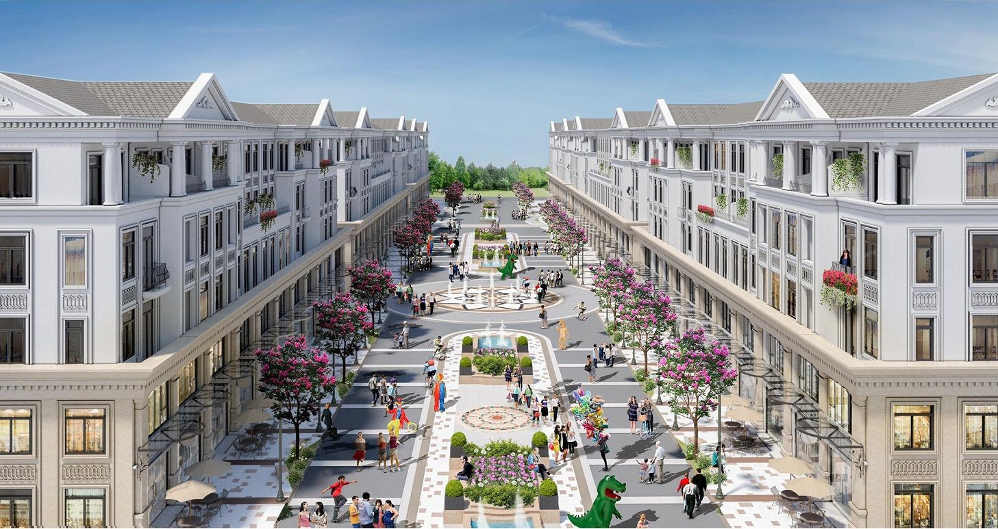 Cần bán căn góc shophouse 67.5m2 hướng Bắc The Center Point Vinhomes Global Gate hoàn thiện đẹp
