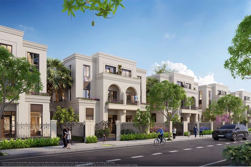 Bán biệt thự song lập Vinhomes Liên Hà Đông Anh hướng Bắc xây 3 tầng 1 tum sân vườn rộng