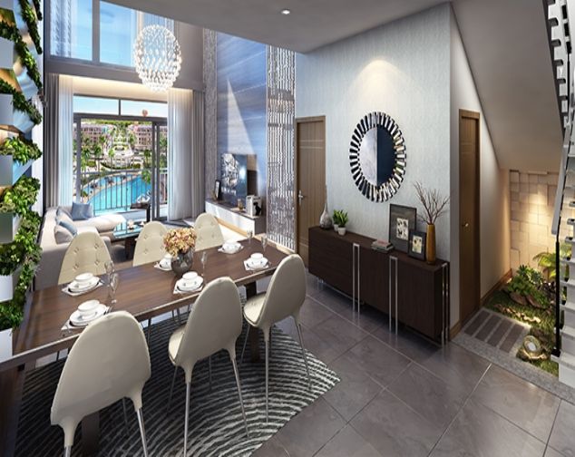 Biệt thự 3 tầng, view công viên cho thuê Vinhomes Gardenia.