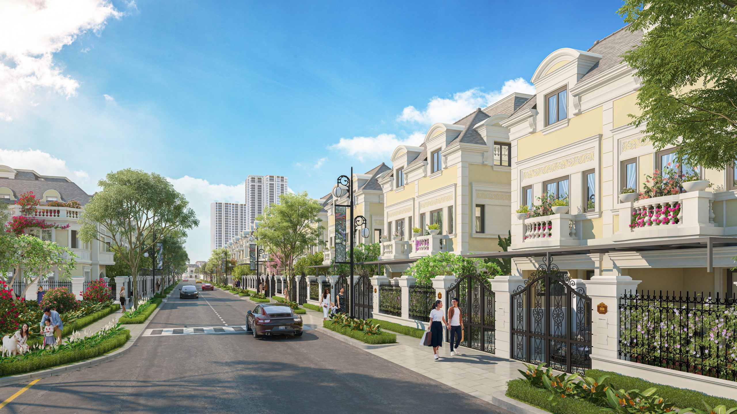 Bán biệt thự KĐT Mỹ Hưng Cienco 5 Hải Phát: Diện tích 200m2 x 3 tầng hoàn thiện, view công viên