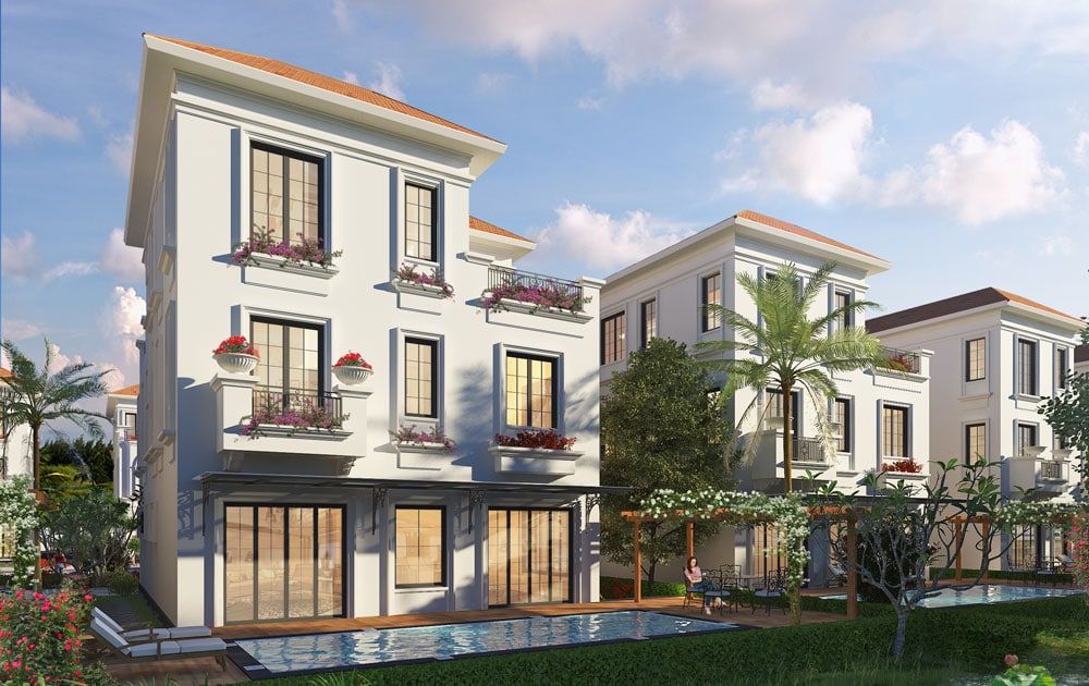 Bán biệt thự BRG Smart City hướng chính Nam có bể bơi và thang máy - DT: 200m2 x 3 tầng