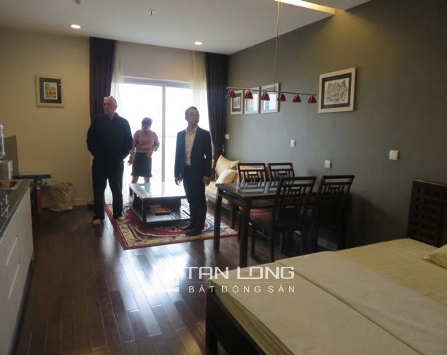 Cần cho thuê chung cư 1 phòng ngủ, đủ đồ tại The Lancaster, quận Ba Đình