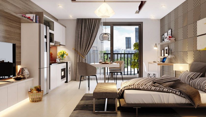 Bán căn hộ Studio G1 The Garden The Sola Park Imperia Smart City, hướng chính Tây, DT 35m2
