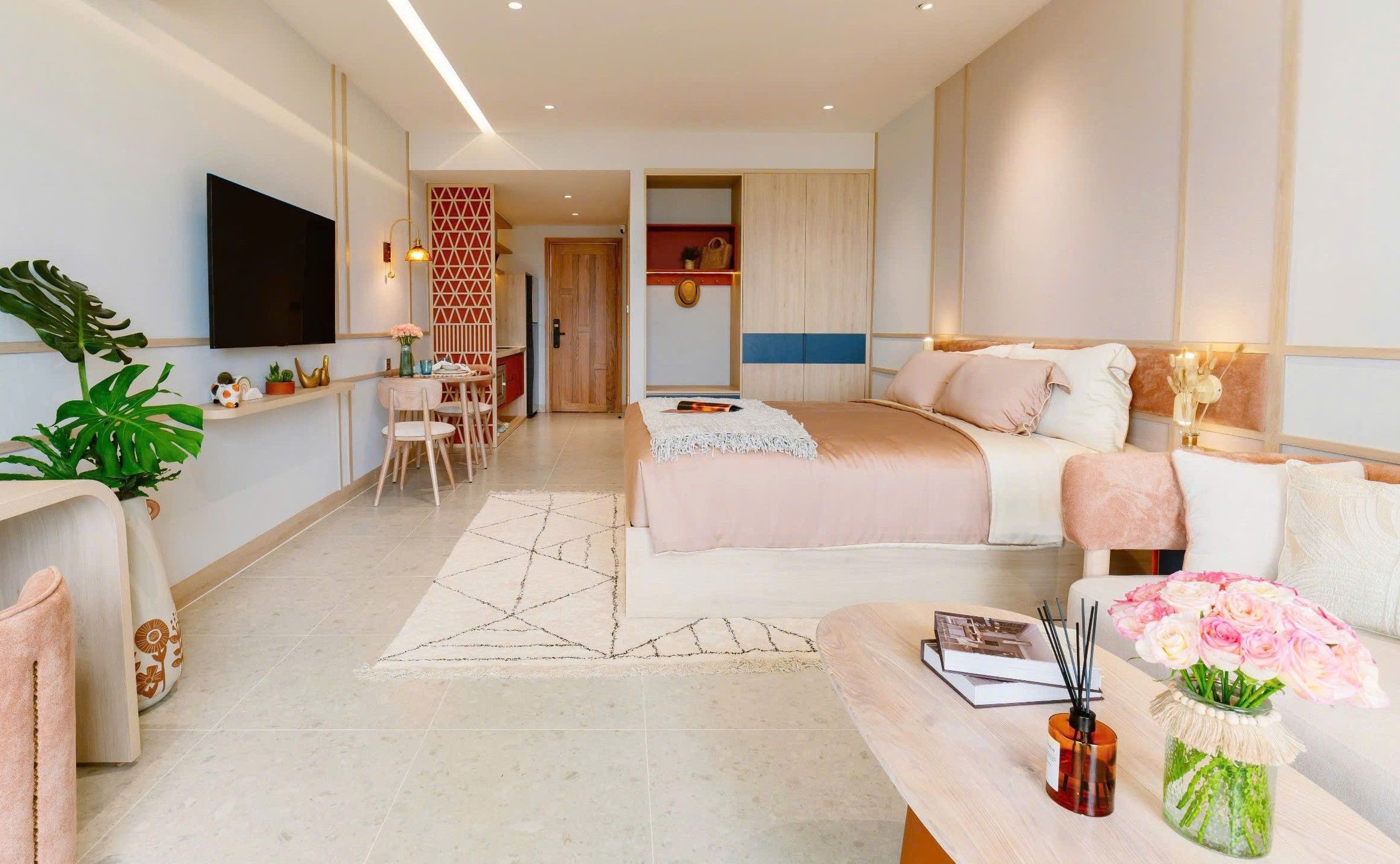 Bán căn hộ 1 phòng ngủ Masteri Grand Coast Hưng Yên hướng Đông Bắc - DT: 42m2 view hồ tạo sóng
