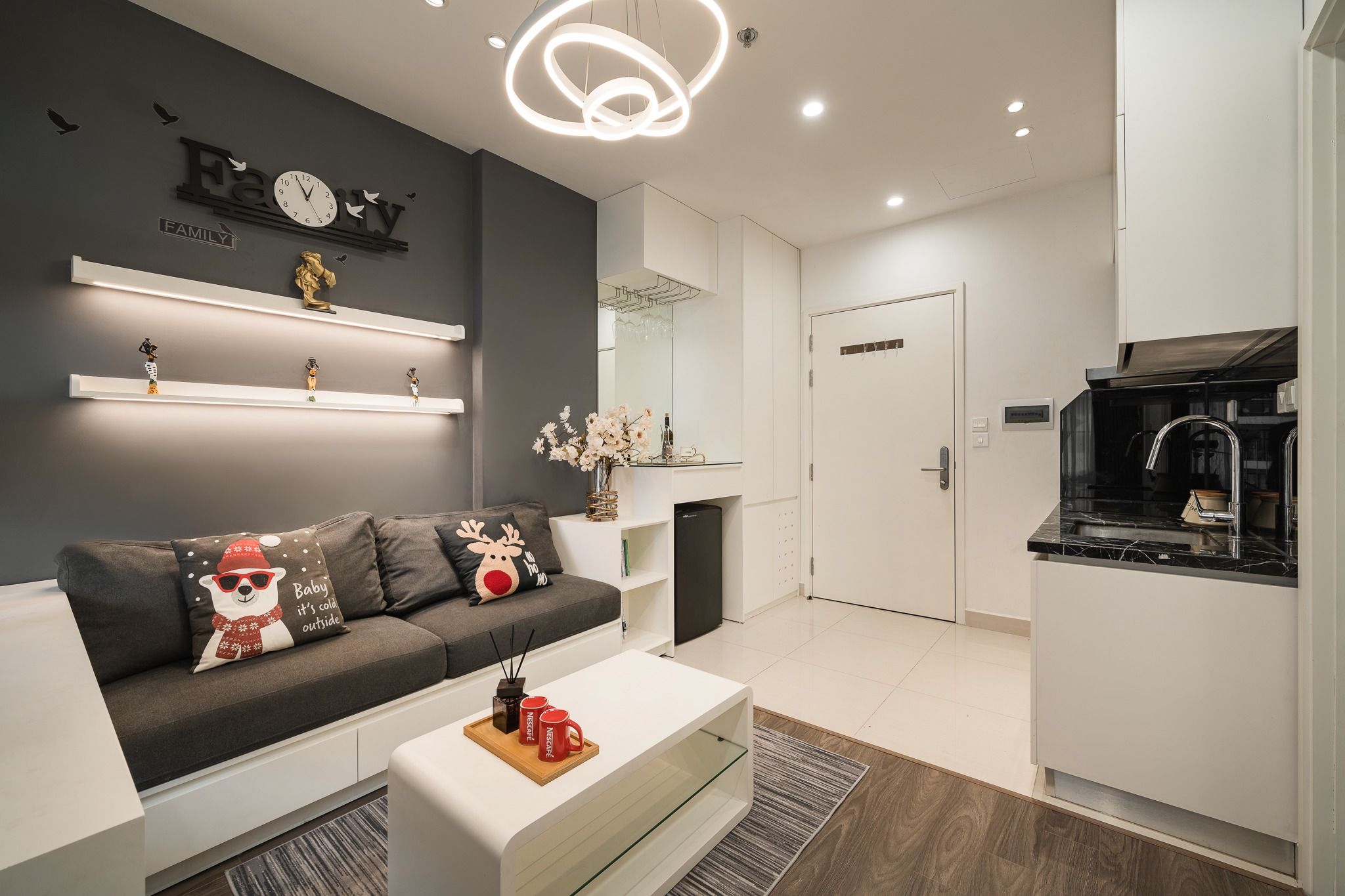 Cho thuê căn hộ North Hanoi Smart City, căn studio, đầy đủ nội thất