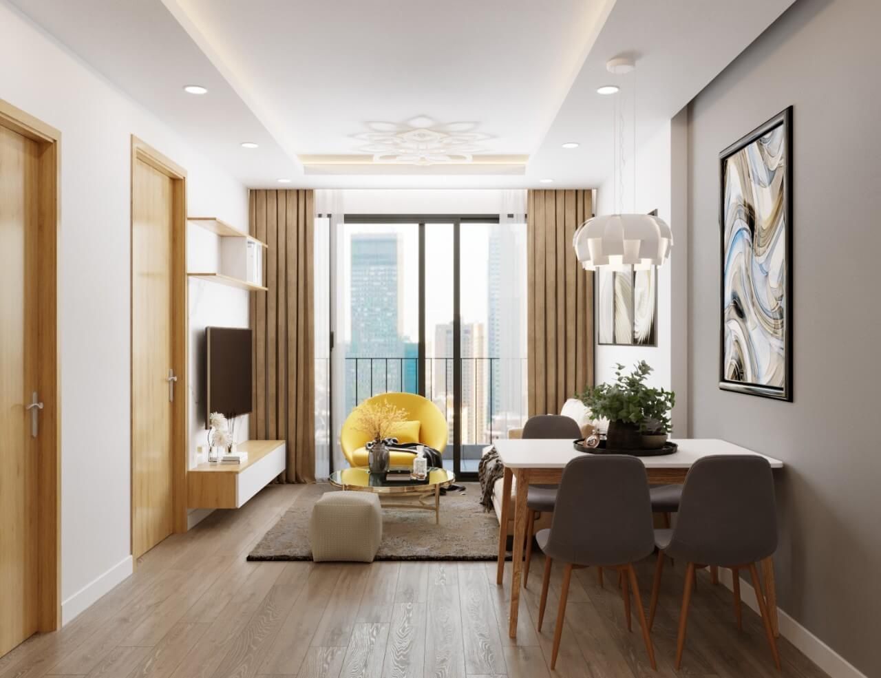 Cần bán căn hộ hướng bắc 66.08m2/2PN chung cư M3 Miami - Tầng trung Masteri Waterfront Ocean Park