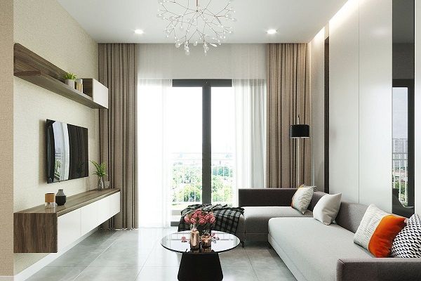 Cho thuê căn hộ sân vườn Gamuda Central Residence tòa B - DT: 60m2 view thoáng - Đủ nội thất