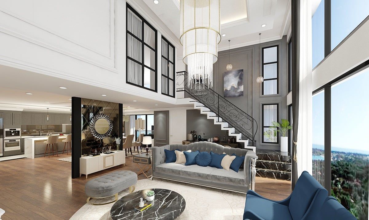 Cho thuê căn hộ penthouse sang trọng Sunshine Wonder Tower hướng Tây Nam, view hồ
