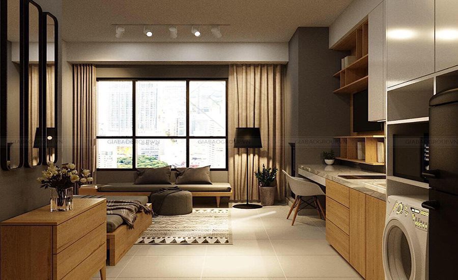 Bán căn hộ 2PN/1WC tầng trung hướng Bắc nhìn dãy liền kề bàn giao cơ bản Alluvia City Hưng Yên