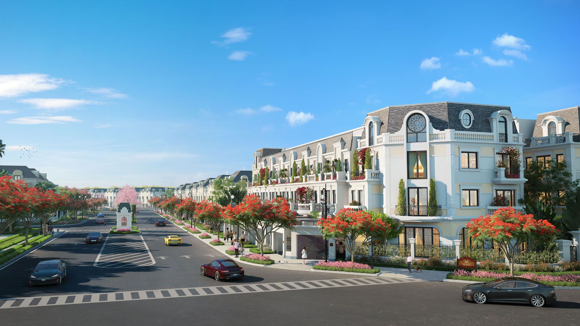 Cho thuê biệt thự song lập Hana Garden City: 200m2 x 3 tầng nổi, 1 tầng hầm, hoàn thiện đẹp