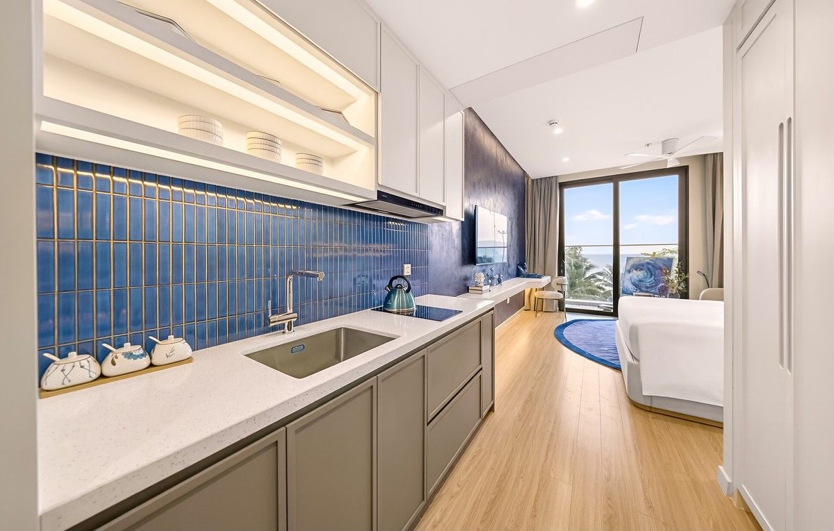 Bán căn 1PN/1WC Tây Tứ Trạch ban công view biển - DT: 53m2 tầng cao Chamora City Sun Nha Trang