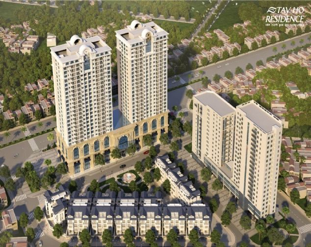 Cho thuê biệt thự 68A Võ Chí Công, đối diện Starlake, DT 132m2*4 tầng, MT 8,5m hướng ĐN.