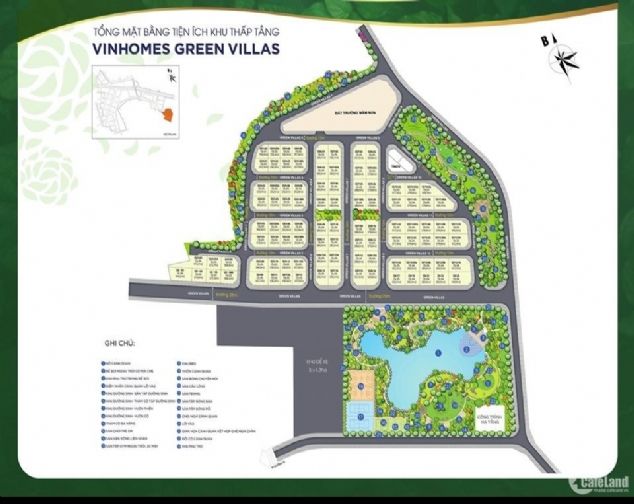 Cho thuê biệt thự căn góc 190m2 Vinhomes Green Villas