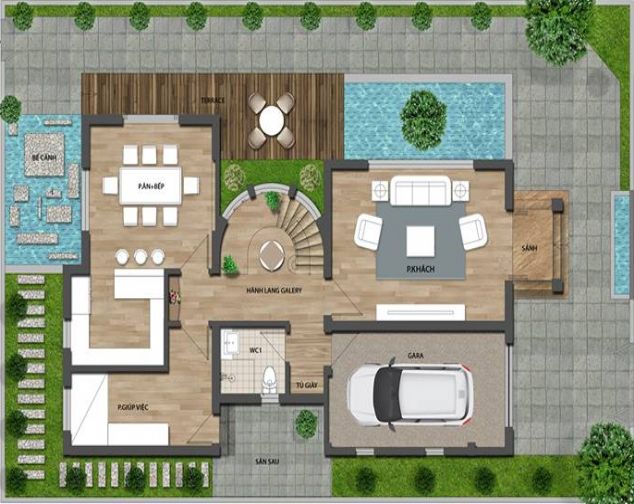 Cho thuê biệt thự Embassy Garden Bắc Từ Liêm, DT 259m2