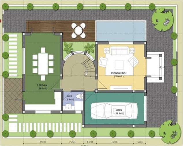 Cho thuê biệt thự Embassy Garden KĐT Tây Hồ Tây  - DT 226m2