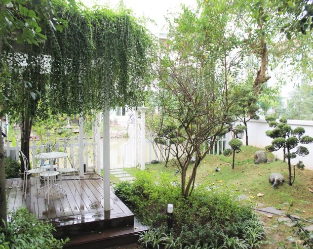 Cho thuê Biệt Thự Song Lập full nội thất gần trường quốc tế BIS tại Vinhomes Riverside, Long Biên