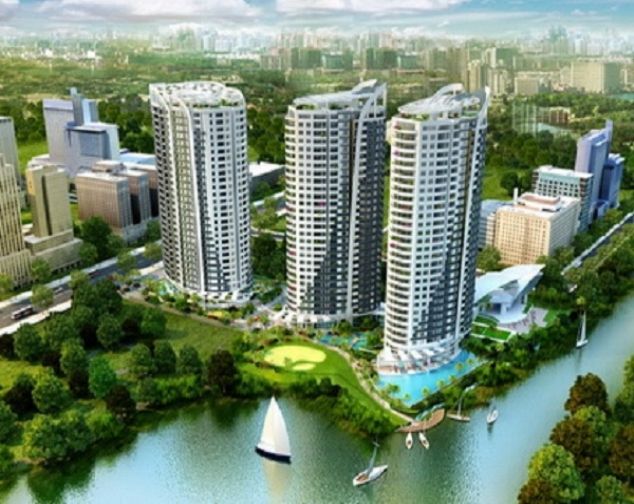 Cho thuê căn 2PN DT 62m2 tòa G2 Green Bay, nội thất chủ đầu tư