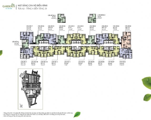 Cho thuê căn hộ 01 phòng ngủ tòa A3 Vinhomes Gardenia