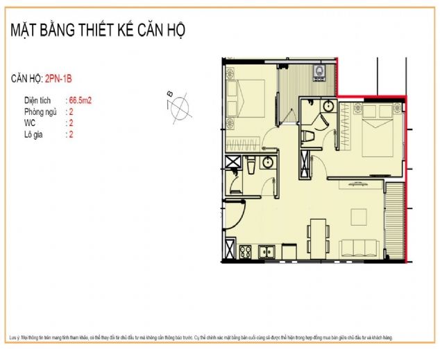 Cho thuê căn hộ 02 phòng ngủ 02 phòng wc tại Vinhomes Symphony