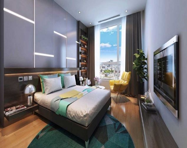 Cho thuê căn hộ 2 phòng ngủ, đủ đồ tại Vinhomes Gardenia