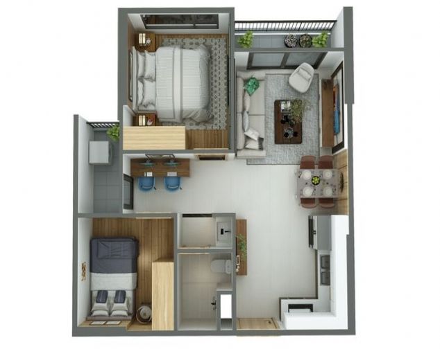 CHO THUÊ CĂN HỘ 2 PHÒNG NGỦ VINHOMES OCEAN PARK
