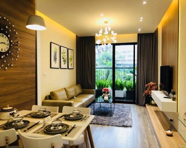 Cho thuê căn hộ 2 PN đồ cơ bản ở chung cư 25 Lạc Trung