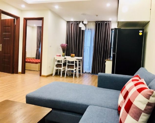 Cho thuê căn hộ 2 PN tại An Bình City, sàn gỗ, đầy đủ đồ, giá rẻ