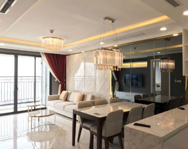 Cho thuê căn hộ 90m2, 2 phòng ngủ đủ đồ tại De Le Roi Soleil