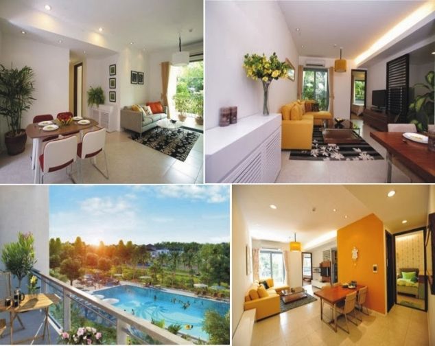 Cho thuê căn hộ chung cư 2 phòng ngủ dự án Ecopark