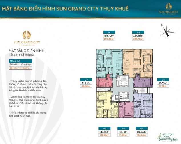 Bán căn hộ chung cư tòa S1 Sun Grand City Thụy Khuê