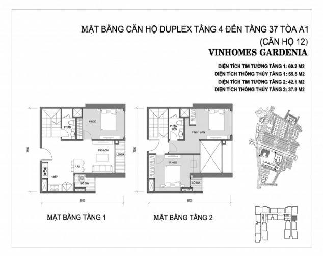 Cho thuê căn hộ Duplex tại Vinhomes Gardenia