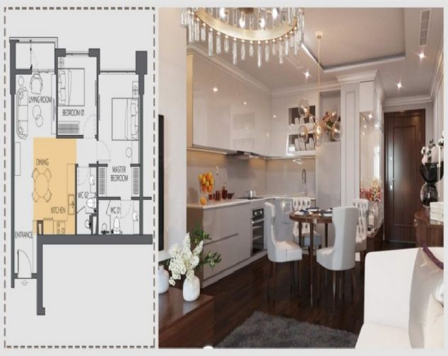 Cho thuê CHCC Tây Hồ Residence 445 Lạc Long Quân, Tây Hồ, 105m2, 3PN, nội thất cơ bản, 9 tr/tháng