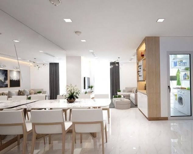 cho thuê chung cư 2PN full đồ đẹp chung cư Gamuda Garden, giá 7tr/th, miễn TG