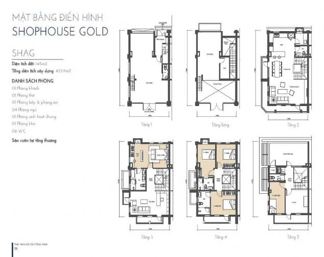 CHO THUÊ SHOPHOUSE GOLD THE MANOR CENTRAL PARK